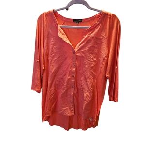 rxb | Orange Button-Up Top